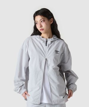 클래식 후드형 바람막이 집업 자켓 라이트 그레이(UQ221CJK42)