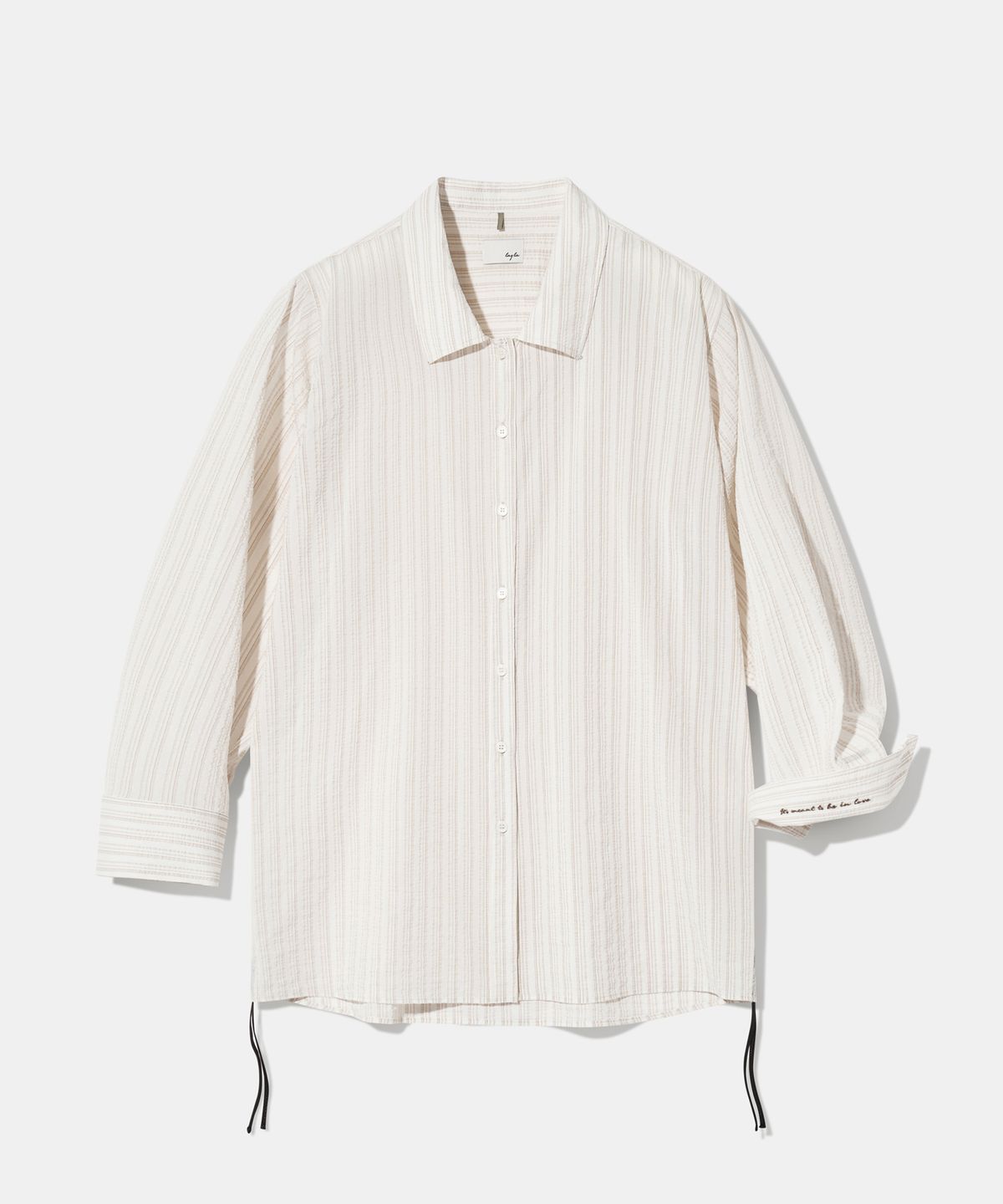 다이아몬드 레이라(DIAMOND LAYLA) OL Vintage Pleated Stripe Shirt S145