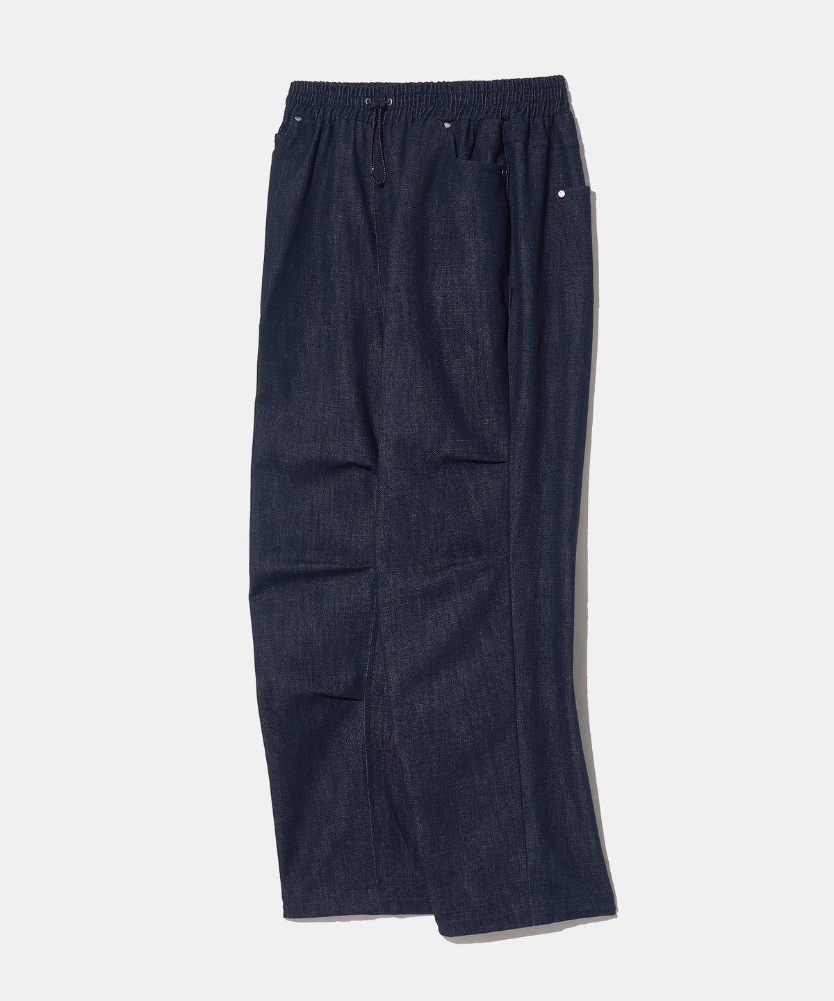 다이아몬드 레이라(DIAMOND LAYLA) Unmodified Denim String Wide Pants P16  Blue Denim