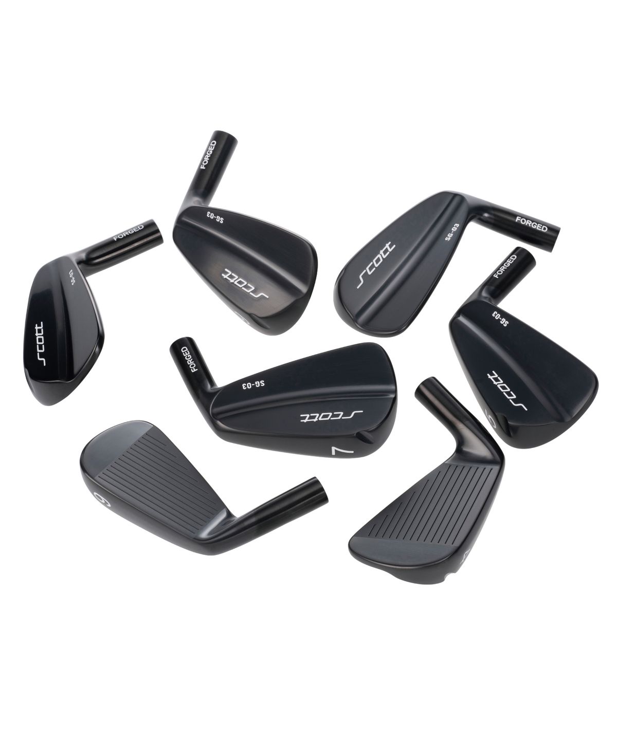 스캇골프(SCOTTGOLF) SG-03 블레이드 단조아이언 헤드 4-P 세트[블랙]
