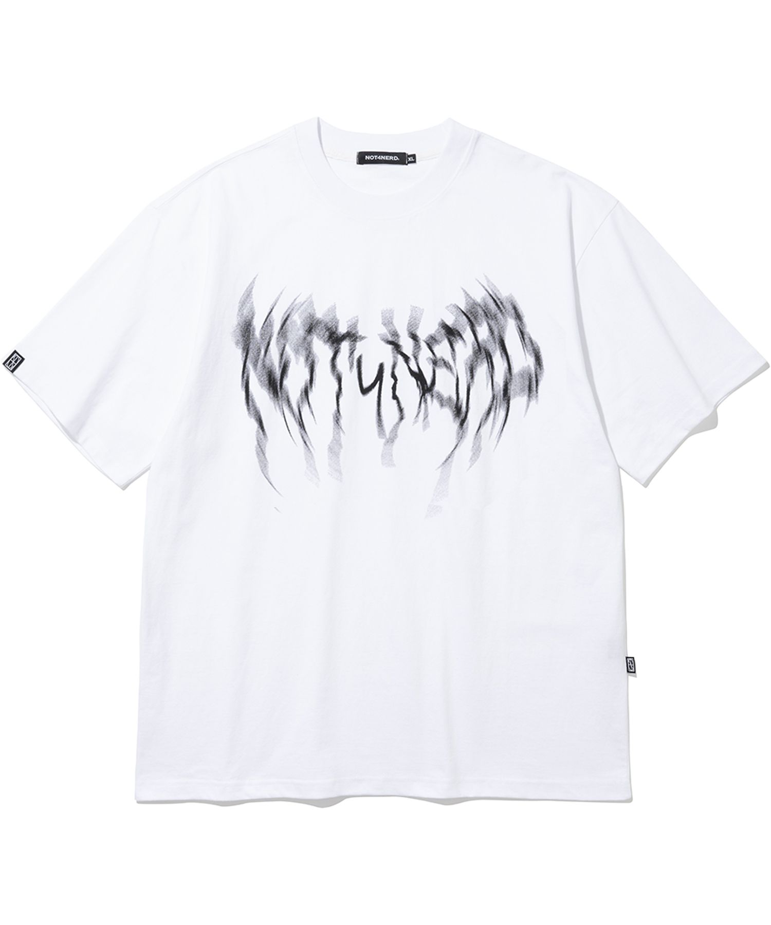 Tシャツ・カットソー NOT4NERD Thunder Blur Logo TShirts Black TS085BK MUSINSA公式 | NOT4NERD Thunder Blur Logo T-Shirts - Black