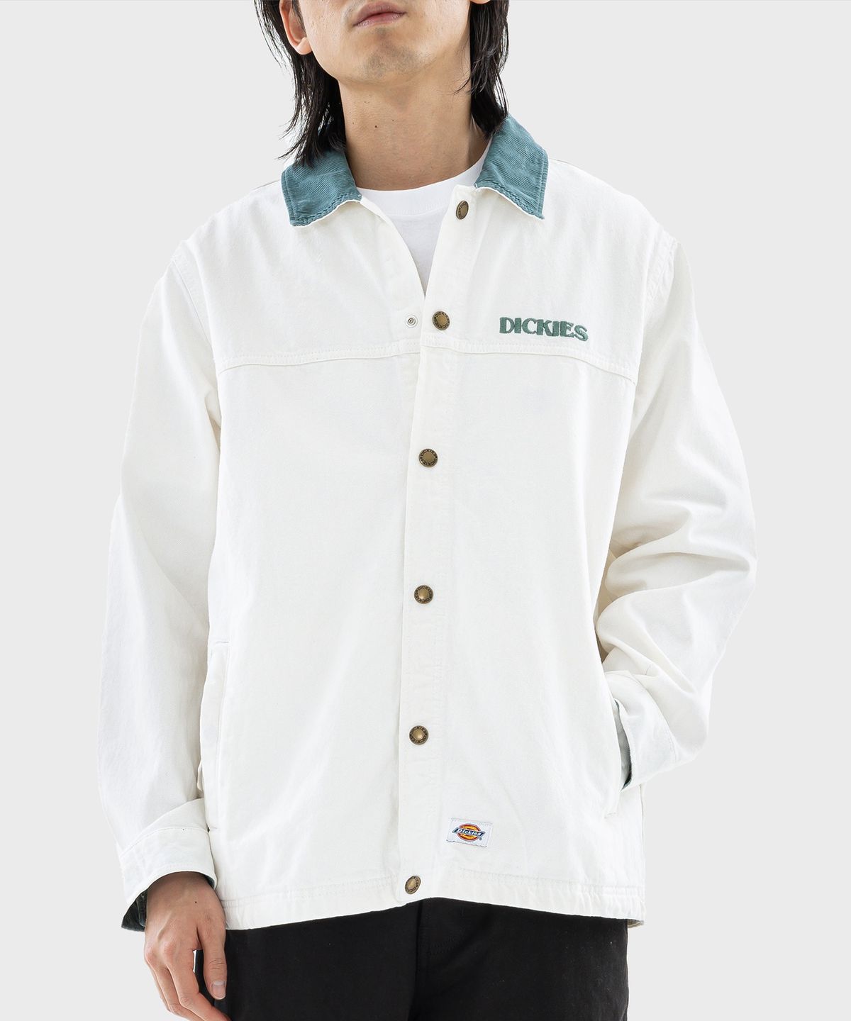 디키즈(DICKIES) 헌든 데님재킷 White