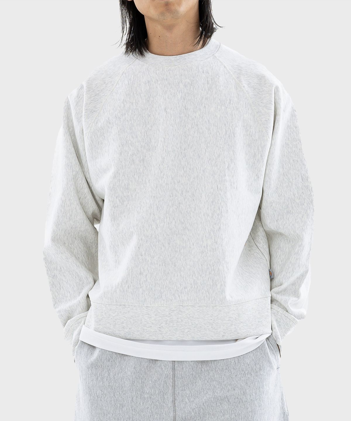 디키즈(DICKIES) 멀티 로고 헤비웨이트 스웨트셔츠 Melange
