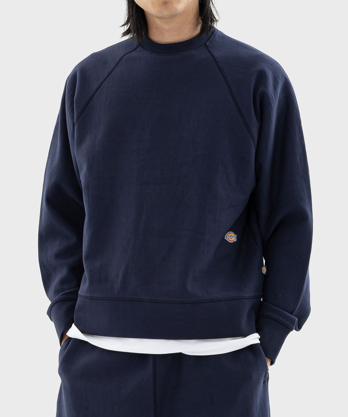 디키즈(DICKIES) 멀티 로고 헤비웨이트 스웨트셔츠 Navy