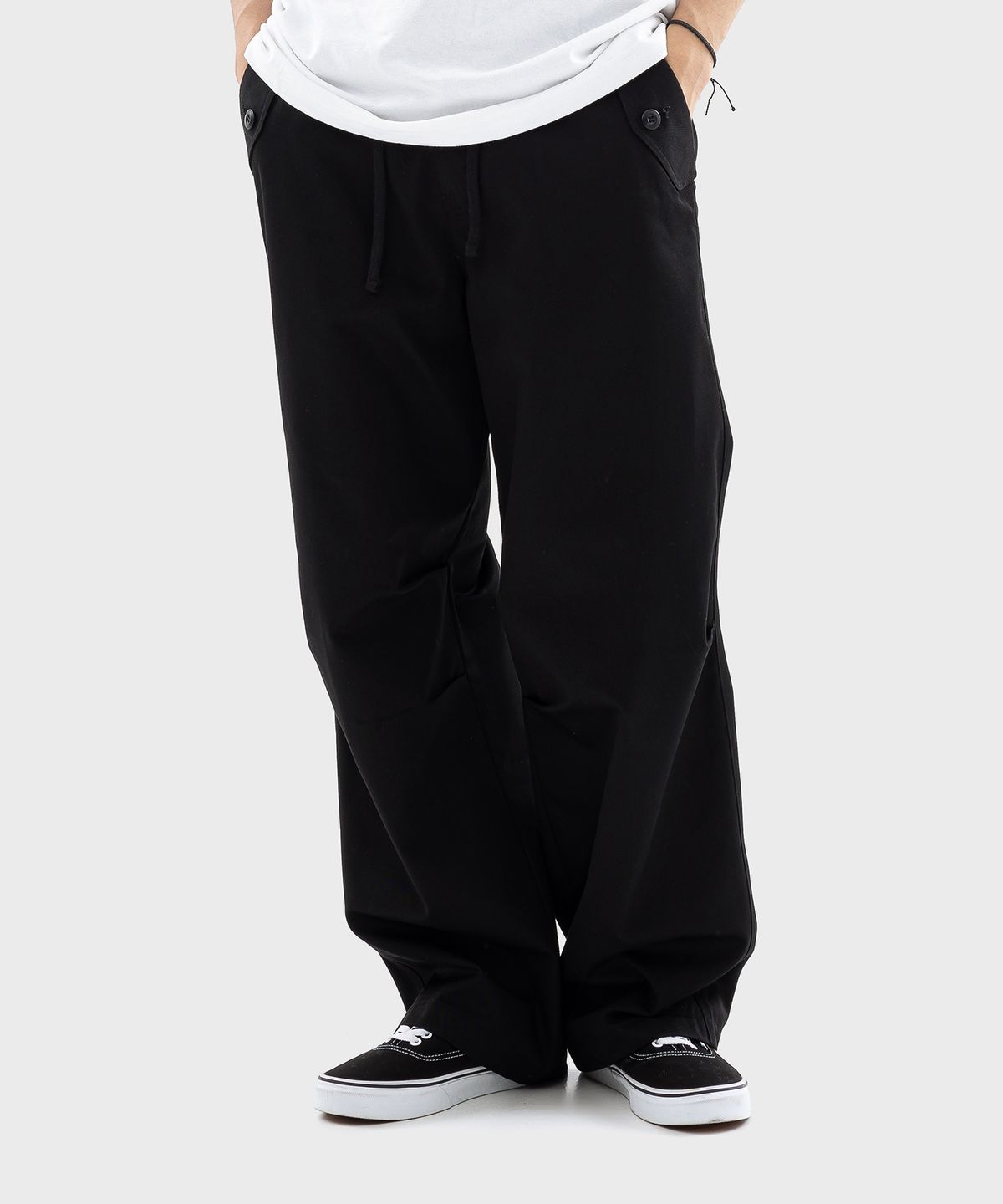 디키즈(DICKIES) 파라슈트 코튼 팬츠 Black