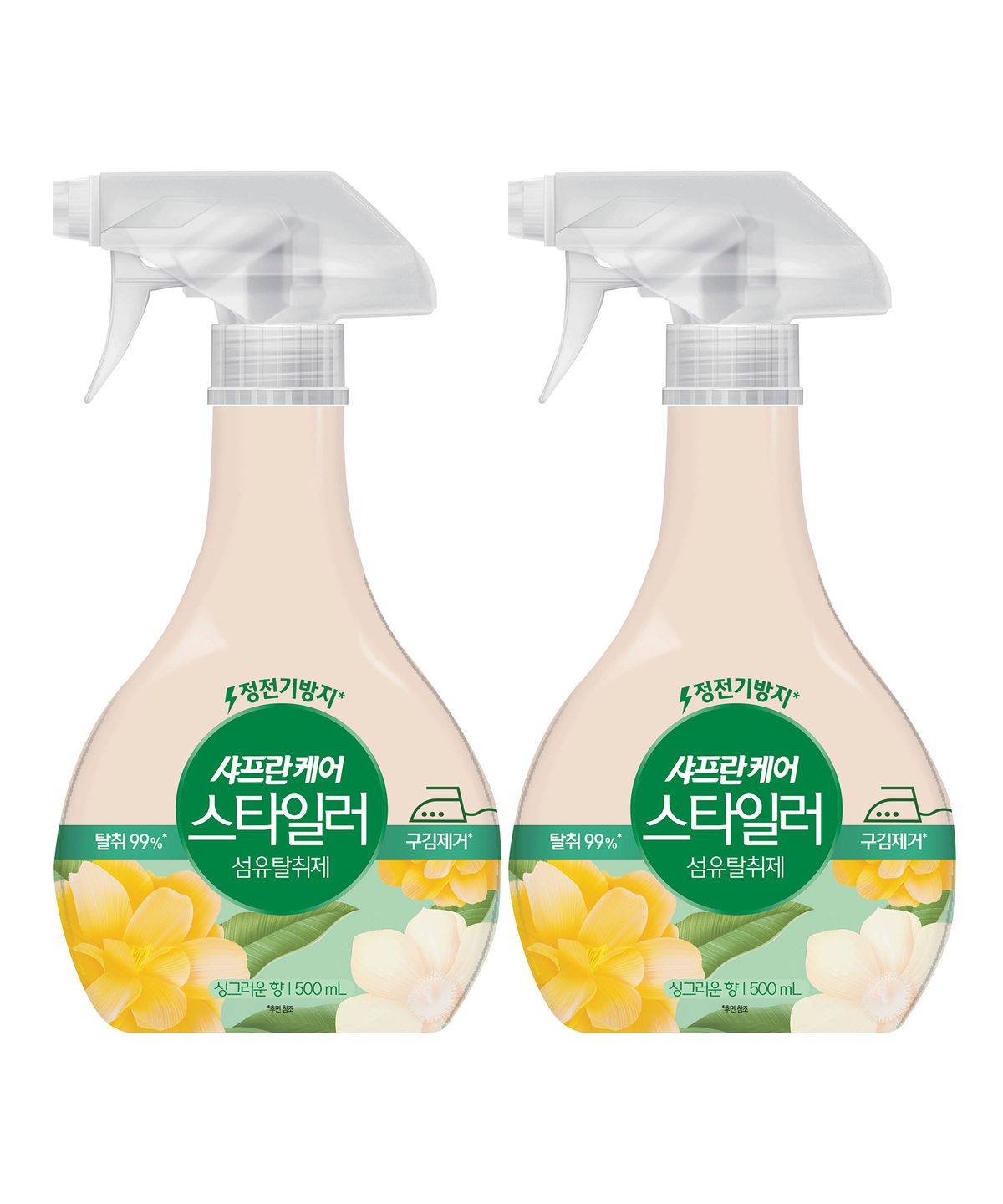 아우라(AURA) 스타일러 섬유탈취제 500mL 싱그러운향  2pack
