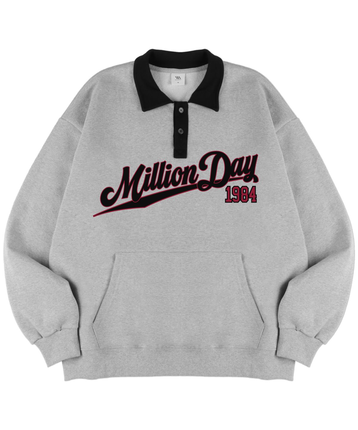 밀리언데이(MILLION DAY) 1984 카라 배색맨투맨