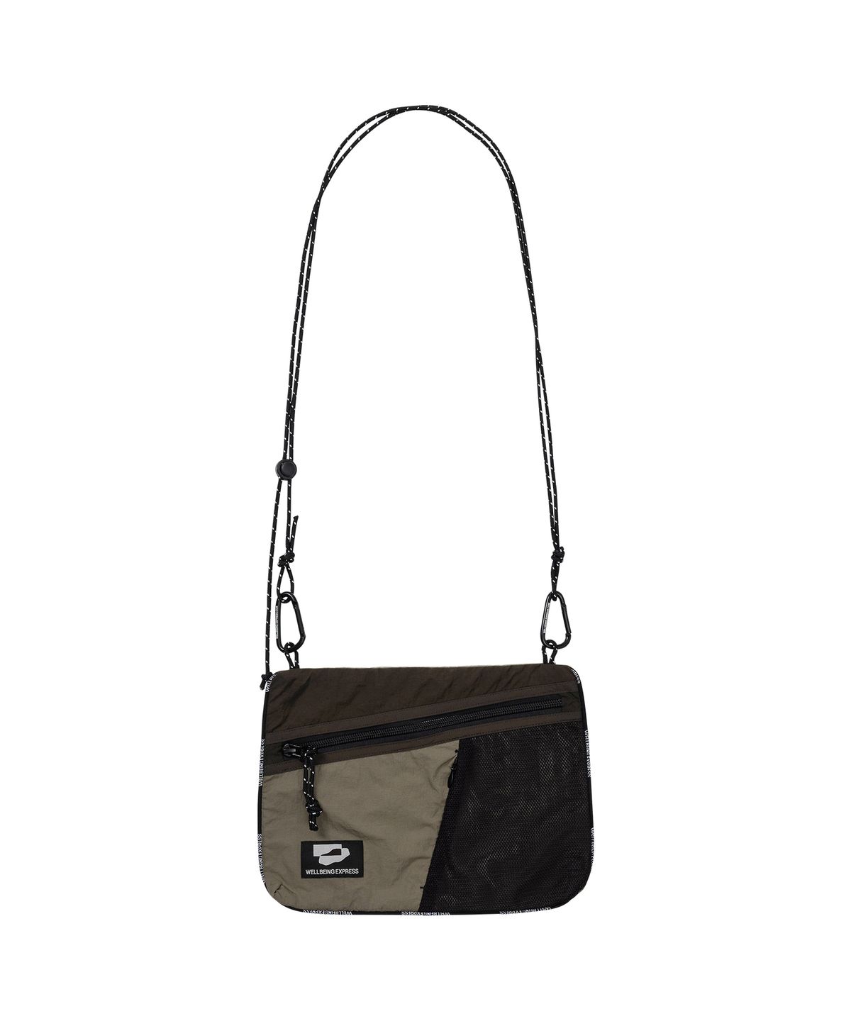 웰빙익스프레스(WELLBEING EXPRESS) Mesh Sacoche Bag Light Khaki