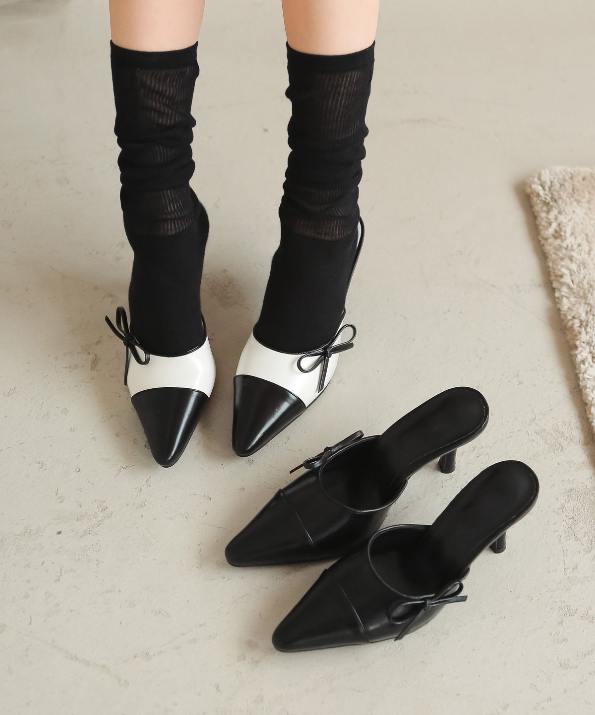 프리플라(FRI FLA) fsy580 Stiletto ribbon mule _ 2colors