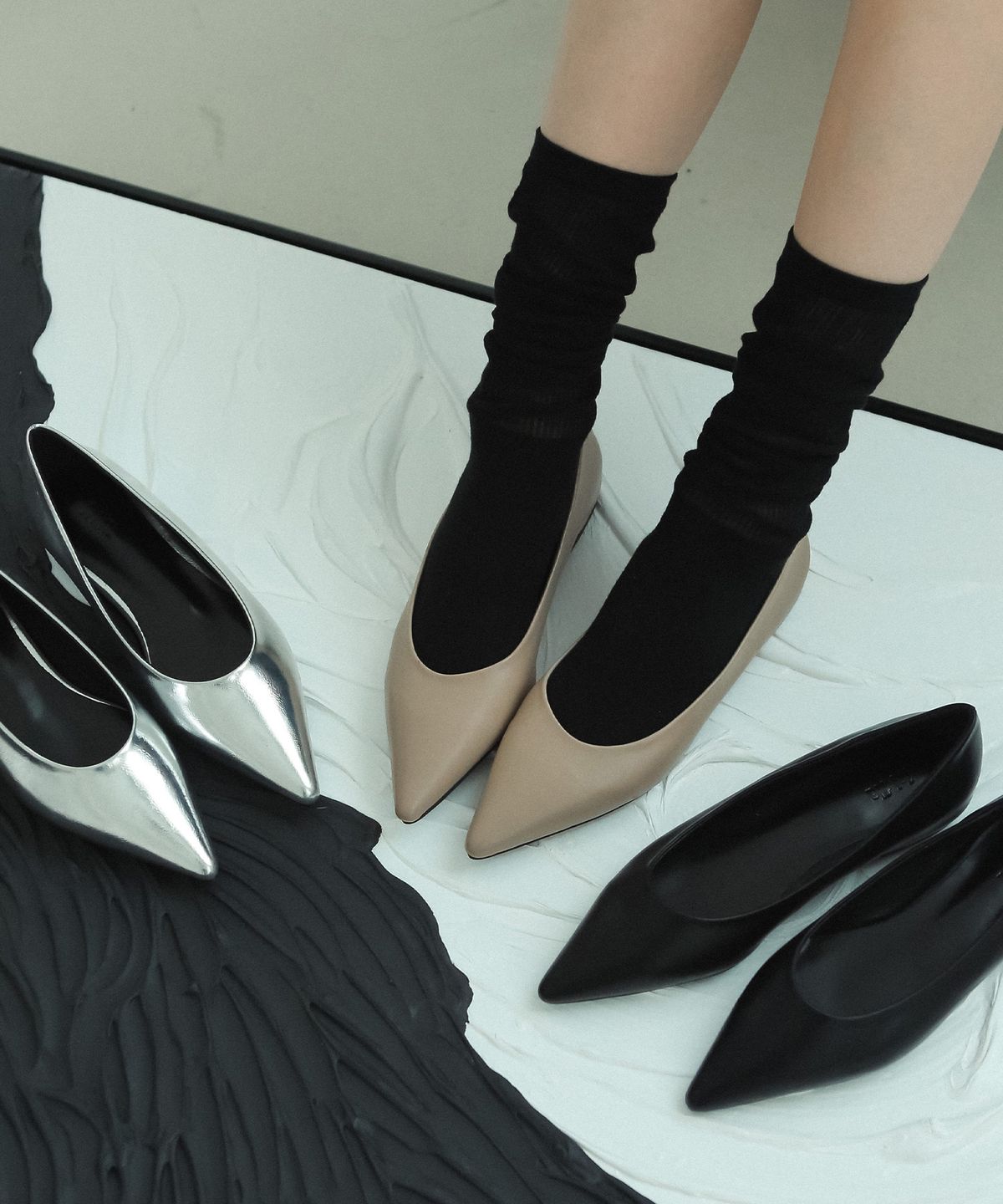 프리플라(FRI FLA) ljh7050 Classic point toe flat _ 3colors