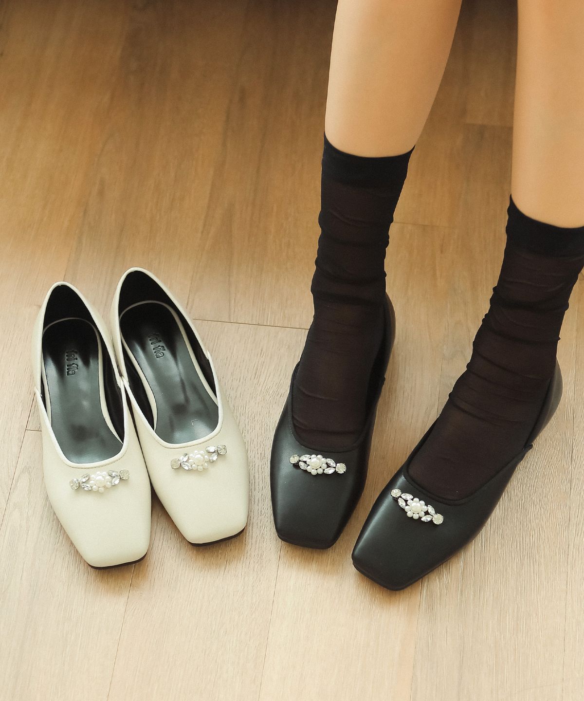 프리플라(FRI FLA) A8148 Jewel flat _ 2colors