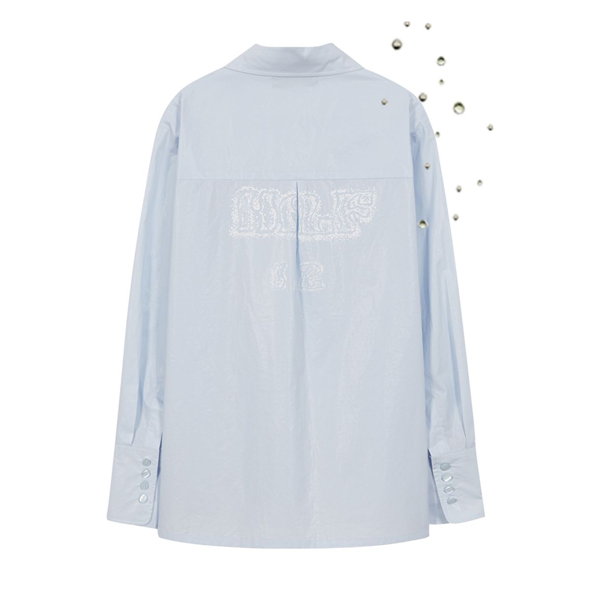 데비어퍼(DEBBY UPPER) HALF PRINTED SHIRT_BLUE