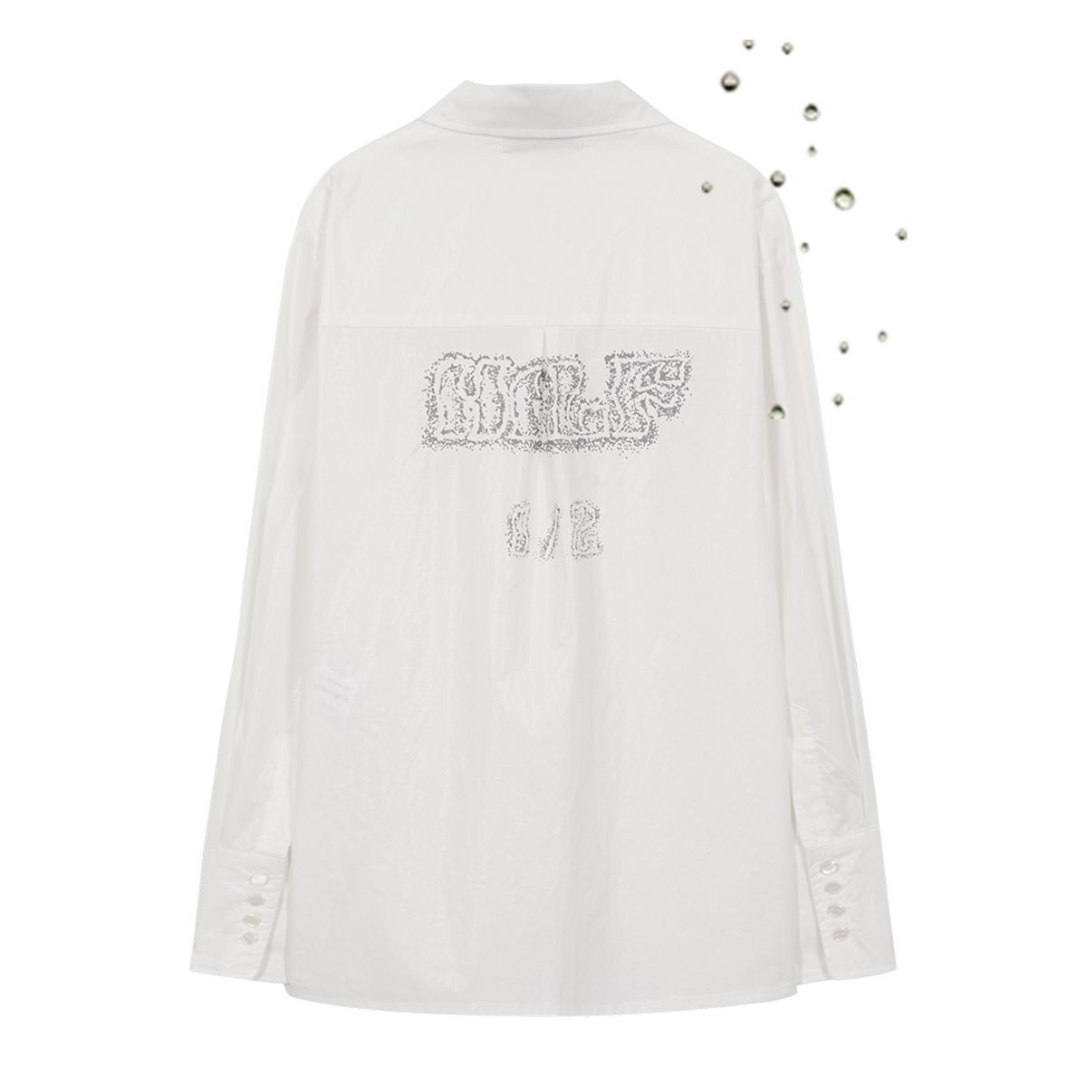 데비어퍼(DEBBY UPPER) HALF PRINTED SHIRT_WHITE