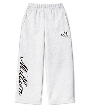 flowing-logo 와이드팬츠