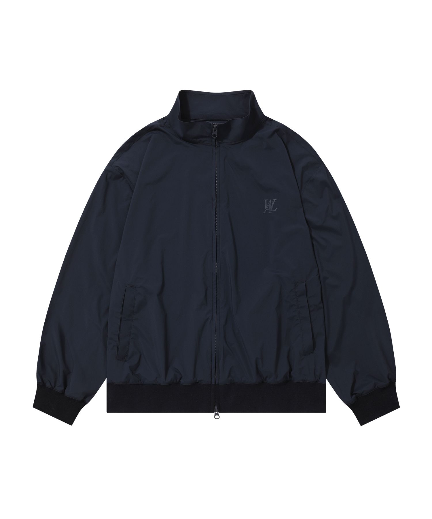 ジャケット WOOALONG Signature nylon wind breaker NAVY WL242WJP05UNAV MUSINSA | WOOALONG Signature nylon wind breaker - NAVY