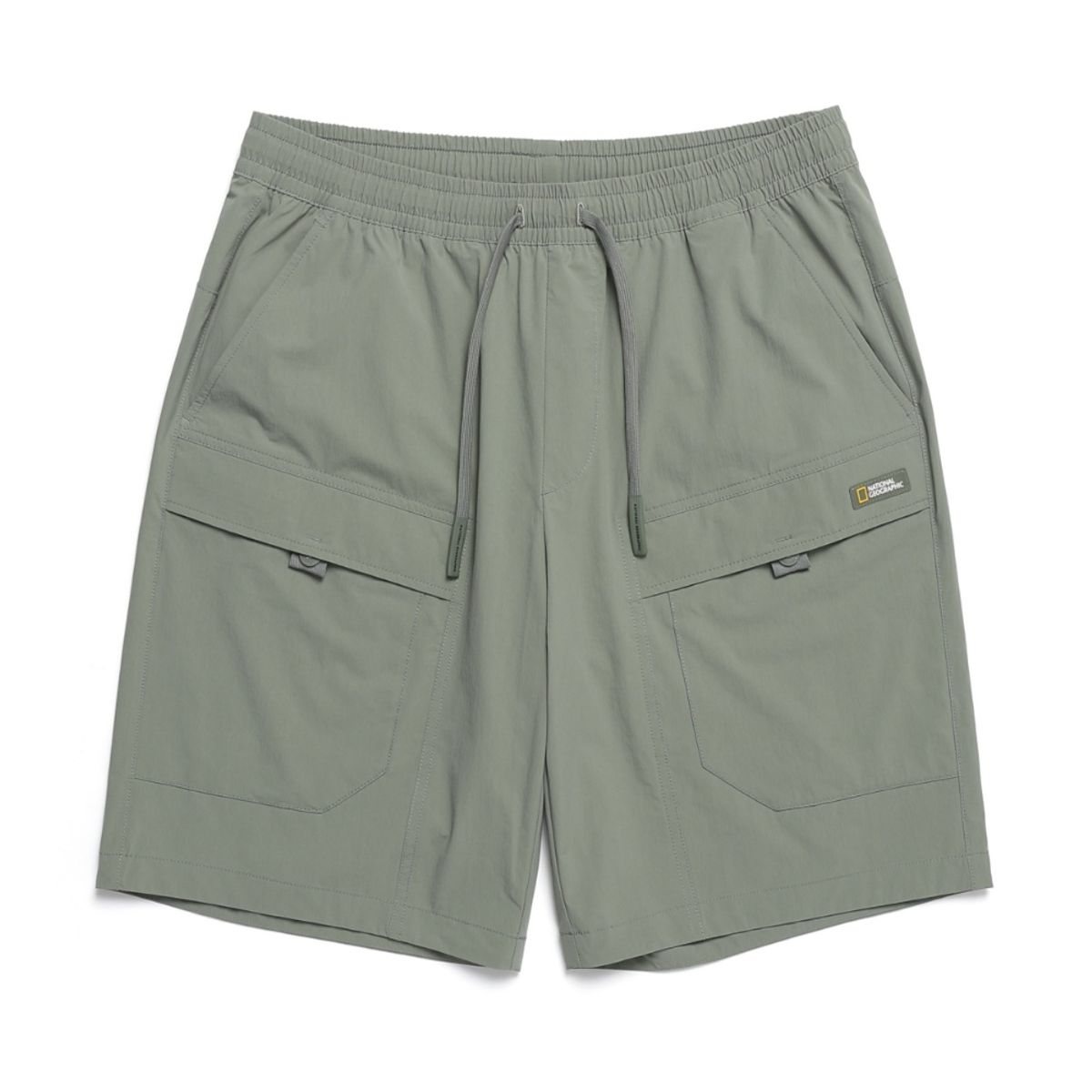 내셔널지오그래픽(NATIONALGEOGRAPHIC) N242UHP940 아델리 경량 우븐 스트레치 5부 카고 하프 팬츠 LICHEN KHAKI