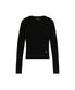 See-through slim rib knit - BLACK