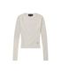 See-through slim rib knit - IVORY