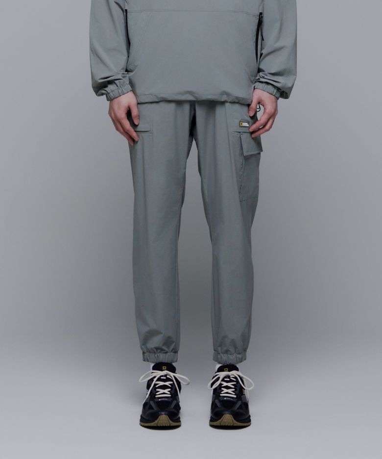 N242UPT940 아델리 경량 우븐 스트레치 카고 조거 팬츠 LICHEN KHAKI