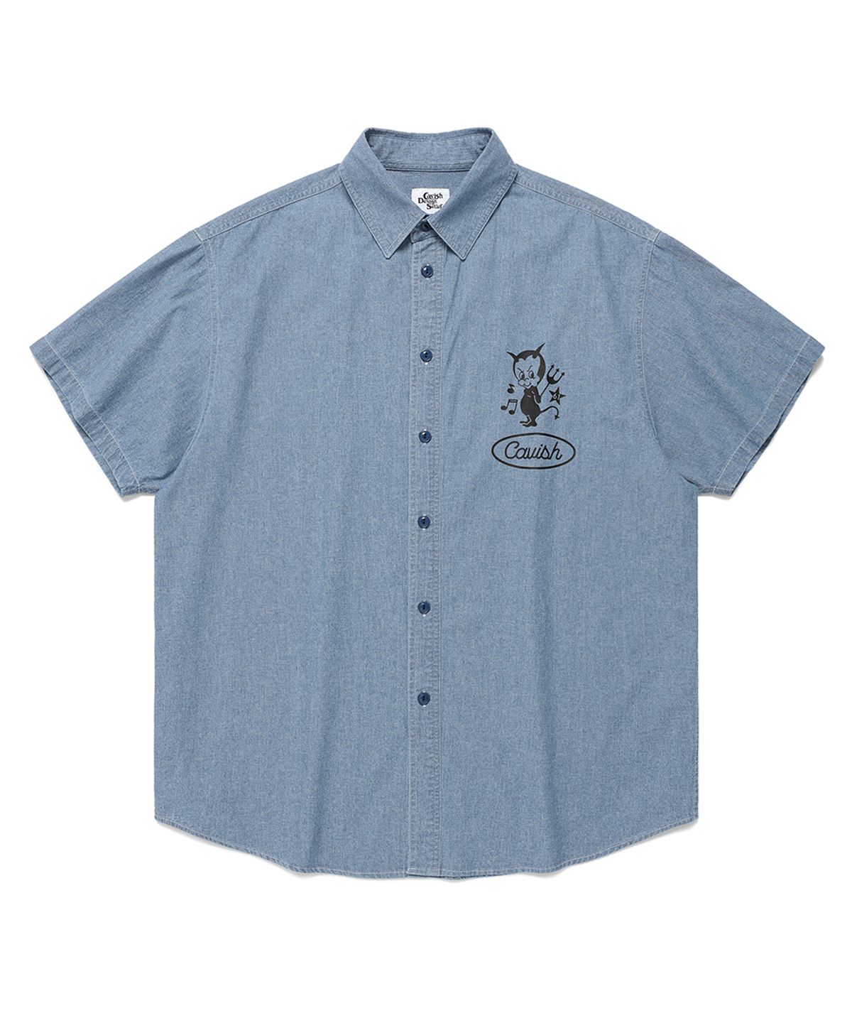 카비시(CAVISH) 61ROAD HALF SLEEVE SHIRT BLUE(CV2EMUW340A)