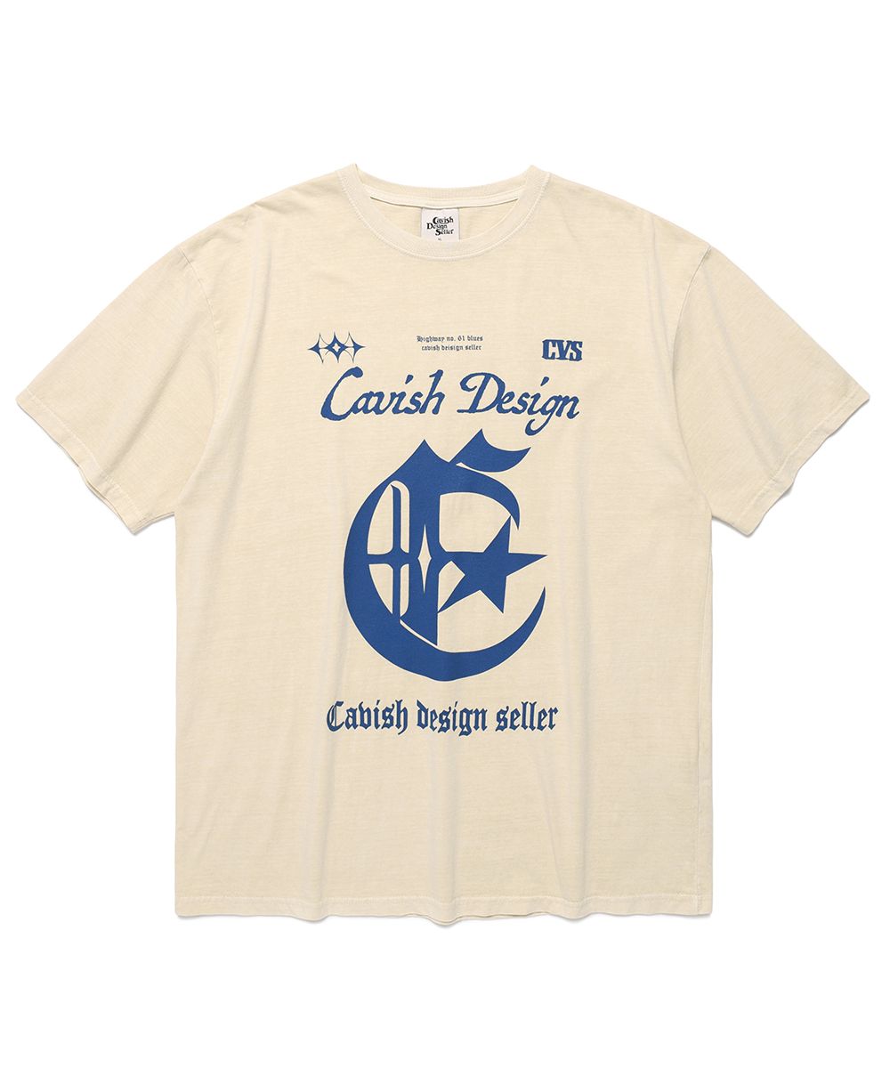 ★2024SS新作★CAVISH★IVY SS TEE ⠀ NEW COLOR 🩷 SELLER LOGO SS TEE [LIGHT GREY/PINK, PINK, BLUE]