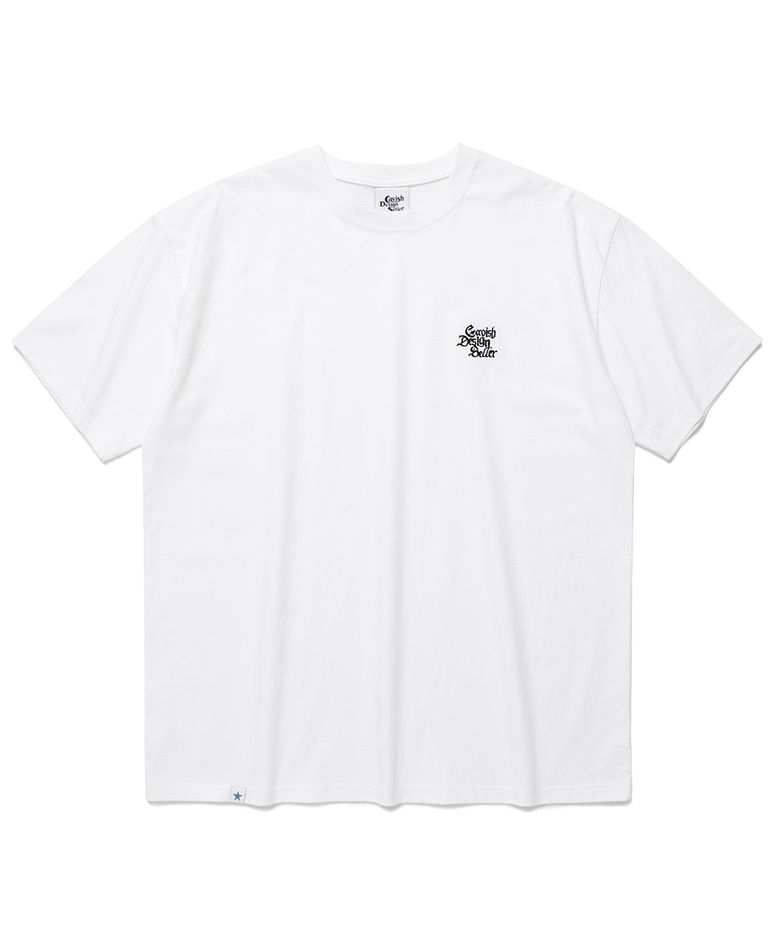 GOTHIC SELLER EMB LOGO SS TEE WHITE(CV2EMUT507A)
