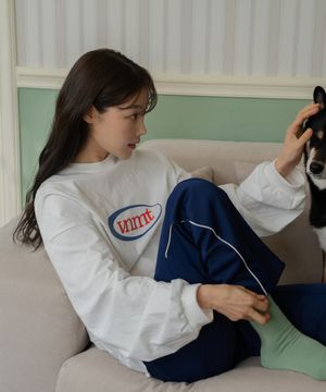 Sport logo supersize long sleeve t-shirt_ivory