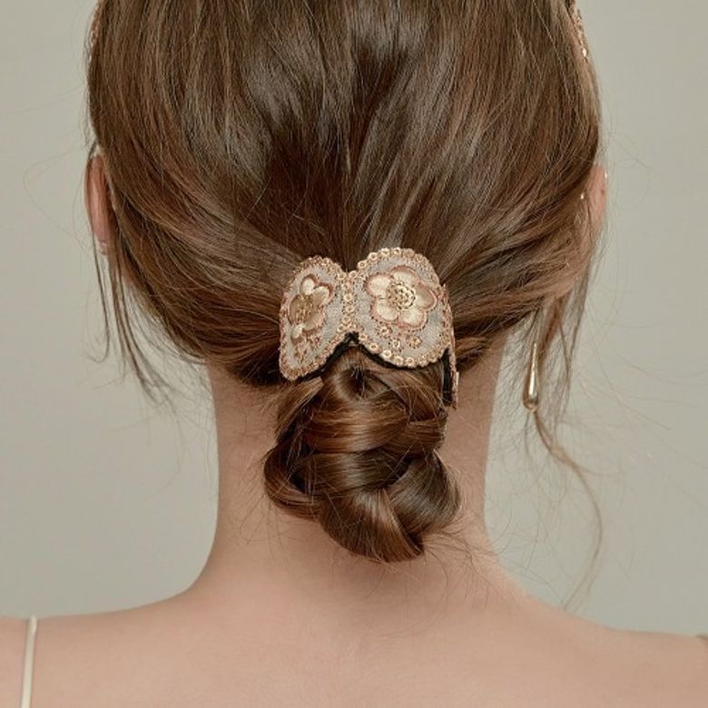 로맨틱 피오니 웨이브 헤어커프 (Romantic Peony Wave Hair Cuff)