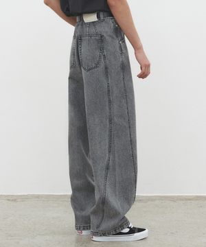 Curved Wide Jeans DCPT033STNGray