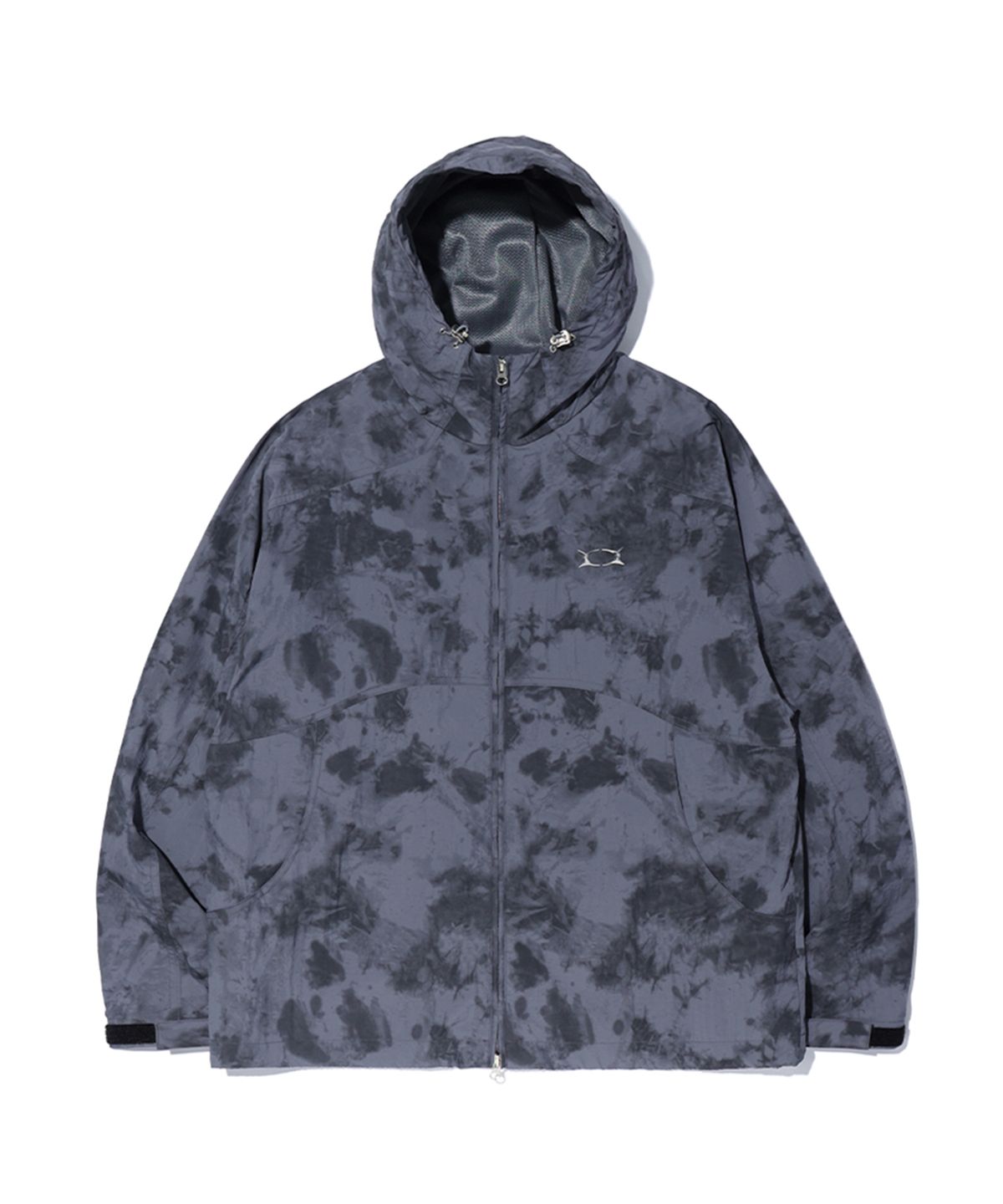 크리틱(CRITIC) METAL WORMHOLE LOGO JACKET CHARCOAL