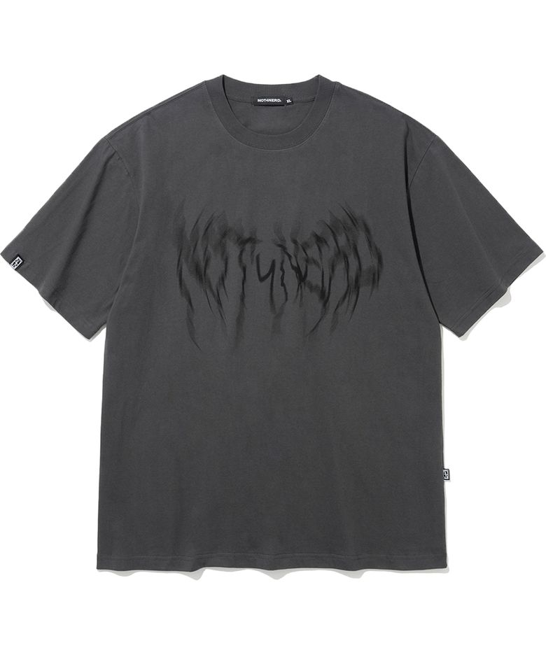 Thunder Blur Logo T-Shirts - Charcoal