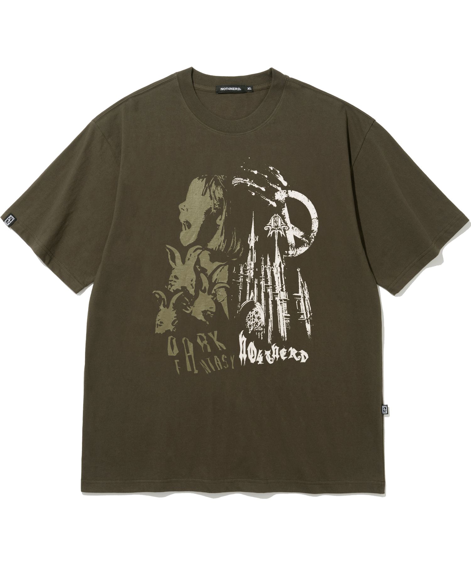 ★NOT4NERD★Dark Fantasy T-Shirts MUSINSA | NOT4NERD Dark Fantasy T-Shirts - Khaki
