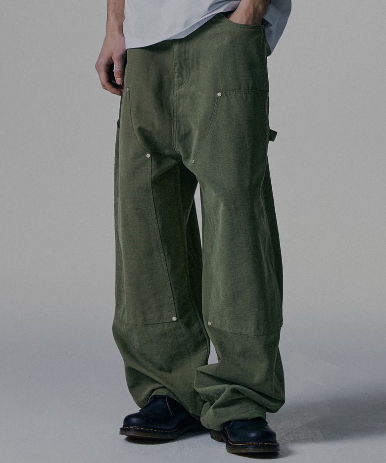 Relax Fit Carpenter Pants - Khaki