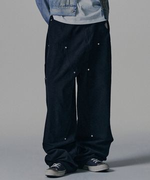 Relax Fit Carpenter Pants - Black