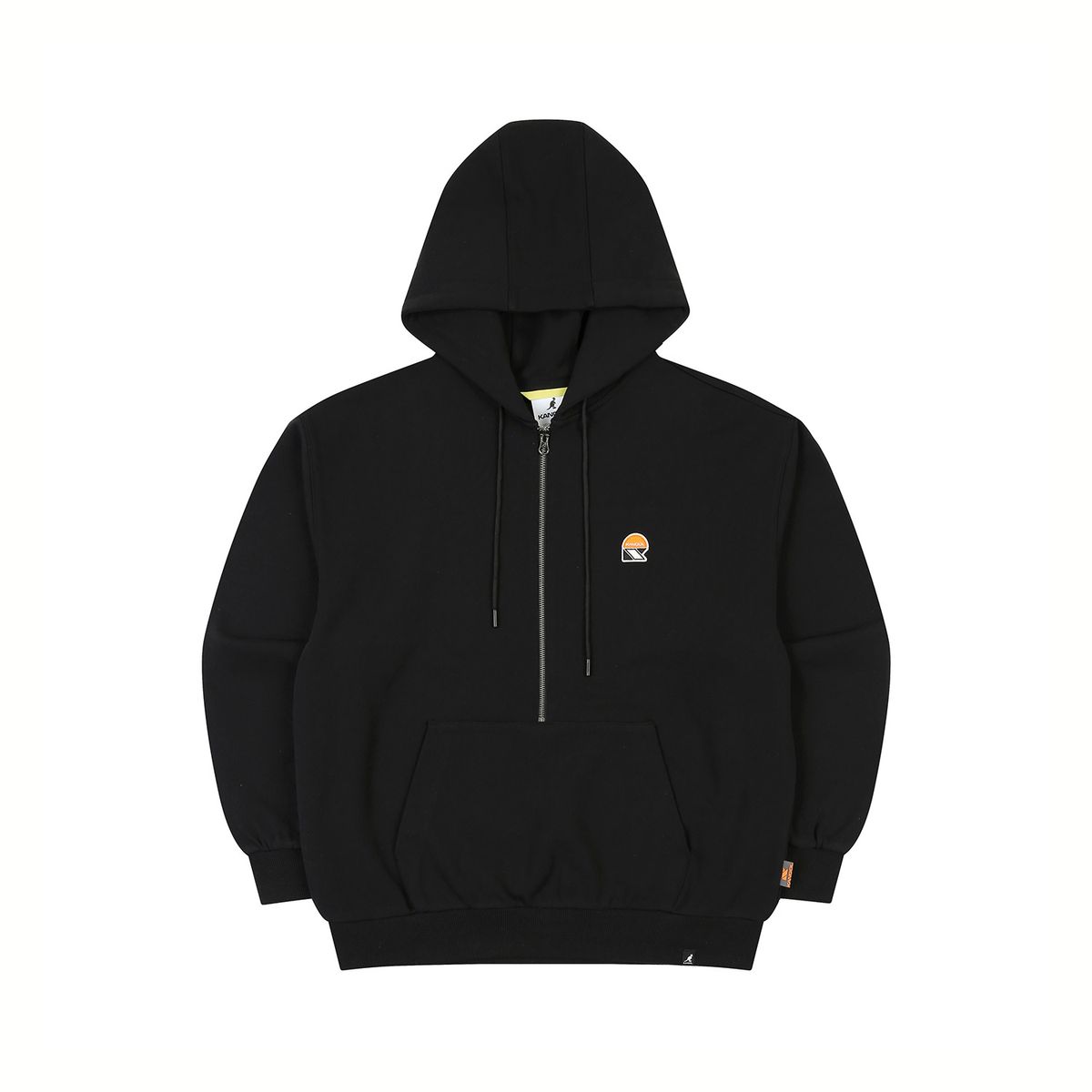 캉골(KANGOL) CRS 하프 집업 후디 9019 블랙