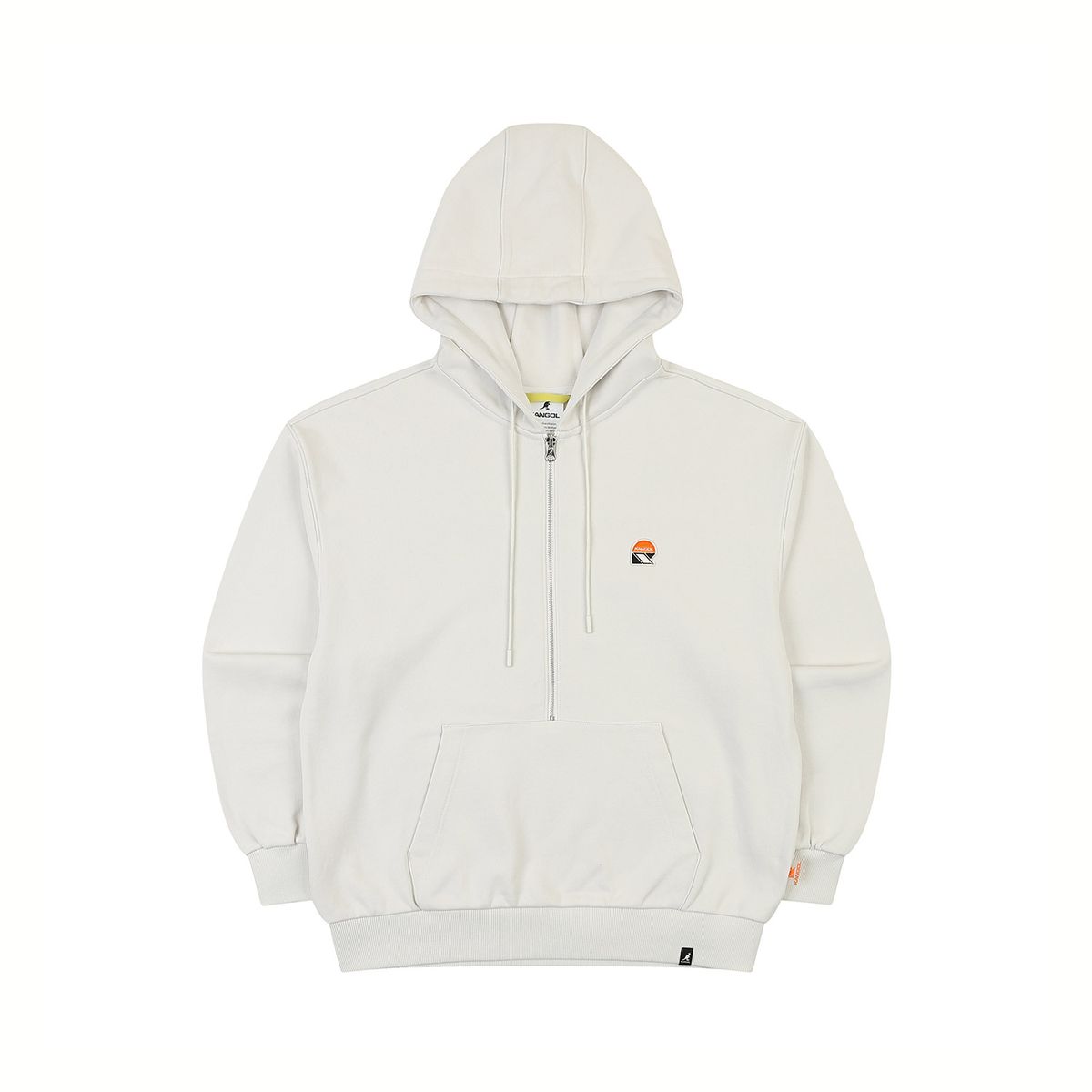 캉골(KANGOL) CRS 하프 집업 후디 9019 에크루