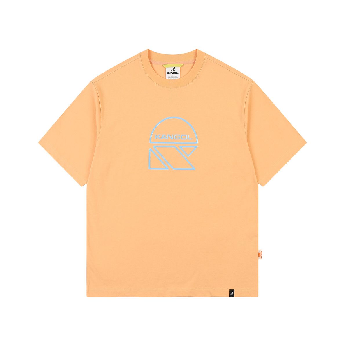 캉골(KANGOL) CRS 헬멧 로고 티셔츠 9022 오렌지