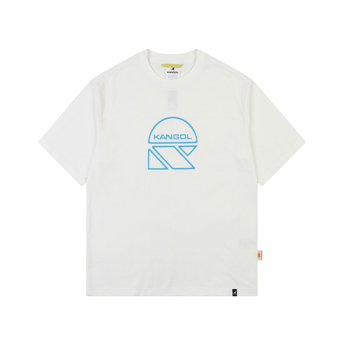 캉골(KANGOL) CRS 헬멧 로고 티셔츠 9022 화이트
