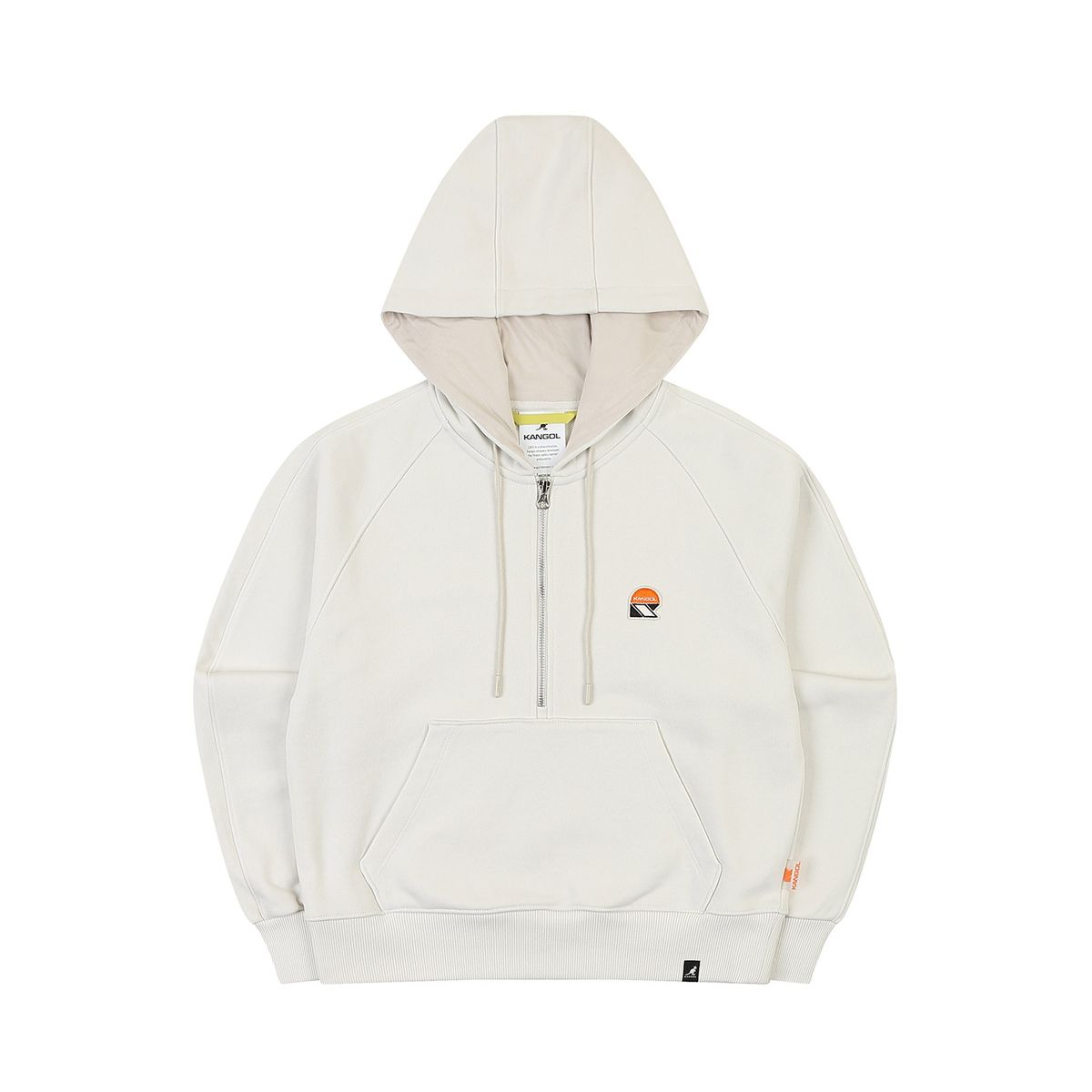 캉골(KANGOL) CRS 우먼스 바이커 후디 9028 에크루