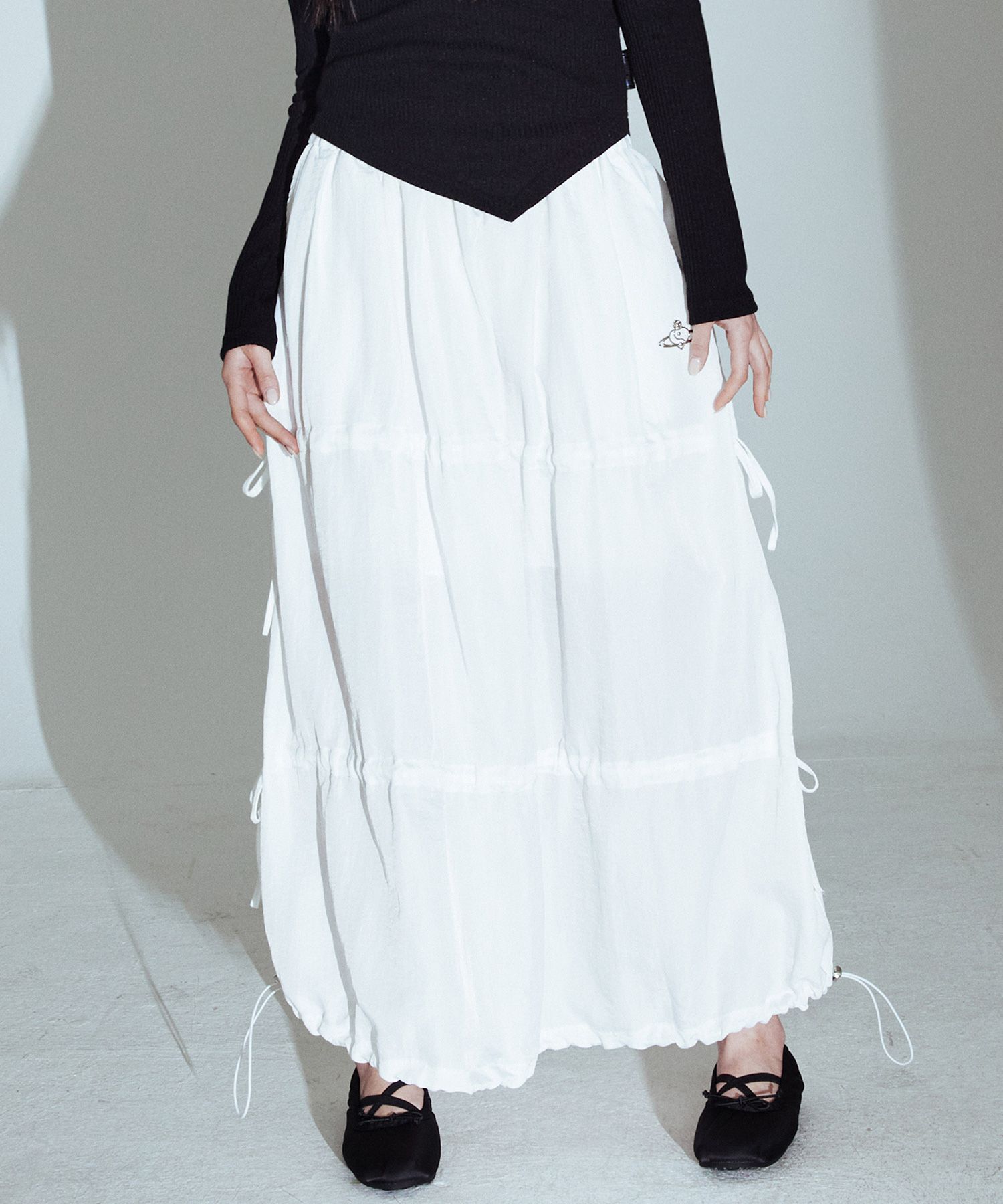 ★mohae★ Shirring long skirt _ white 51bSHmloSdL._AC_SX425_.jpg