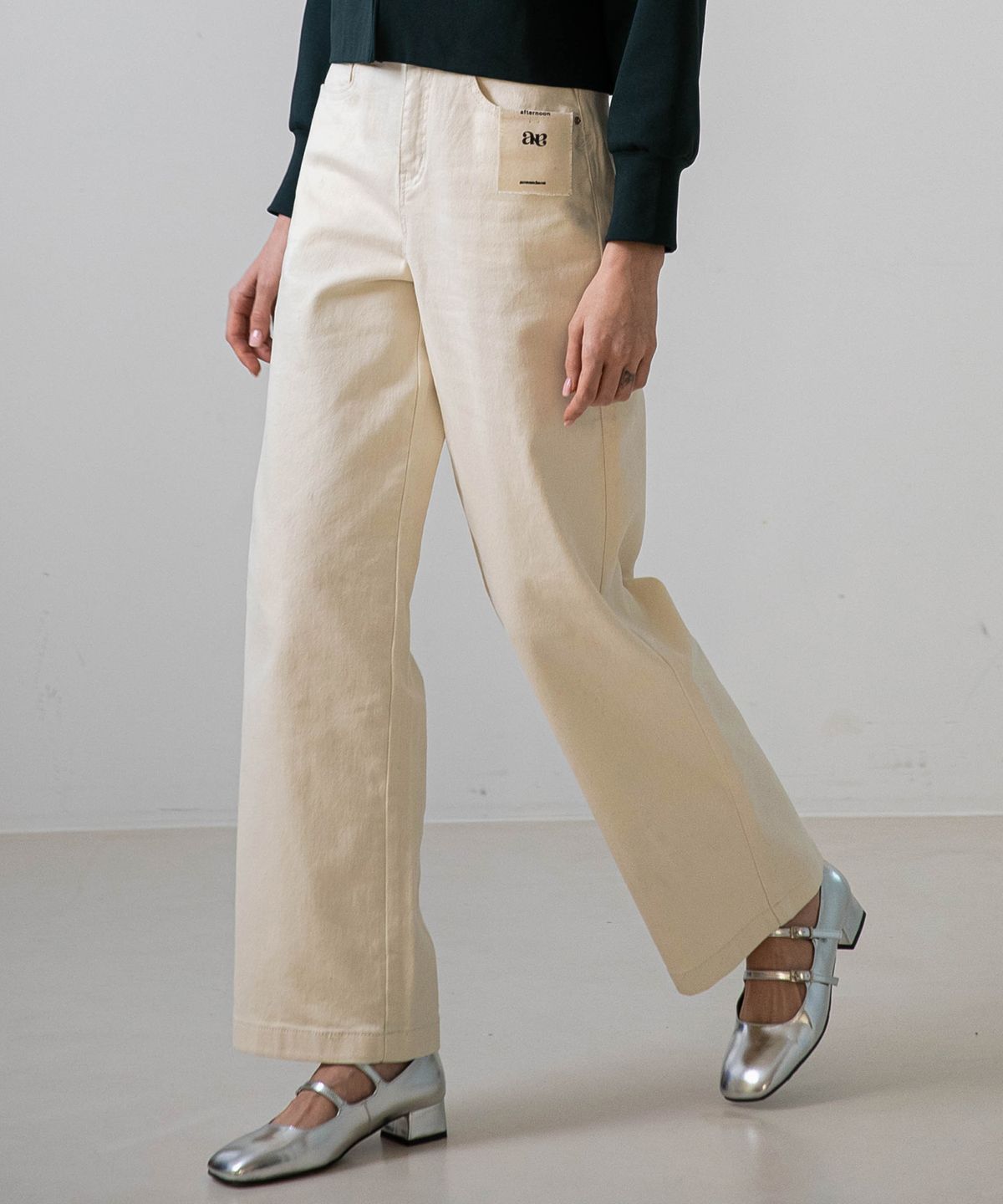 논앤논(NON AND NON) Butter Standard Cotton Pants_NSCP437 (Cream)