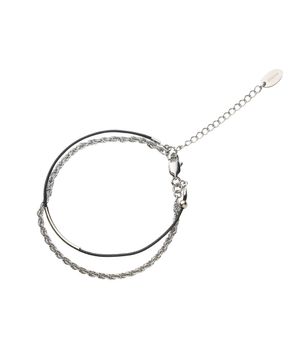 [리얼레더] 콤비 레더 팔찌