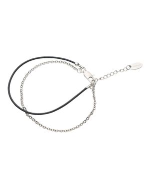 [리얼레더] 슬림 스트링 레더 팔찌