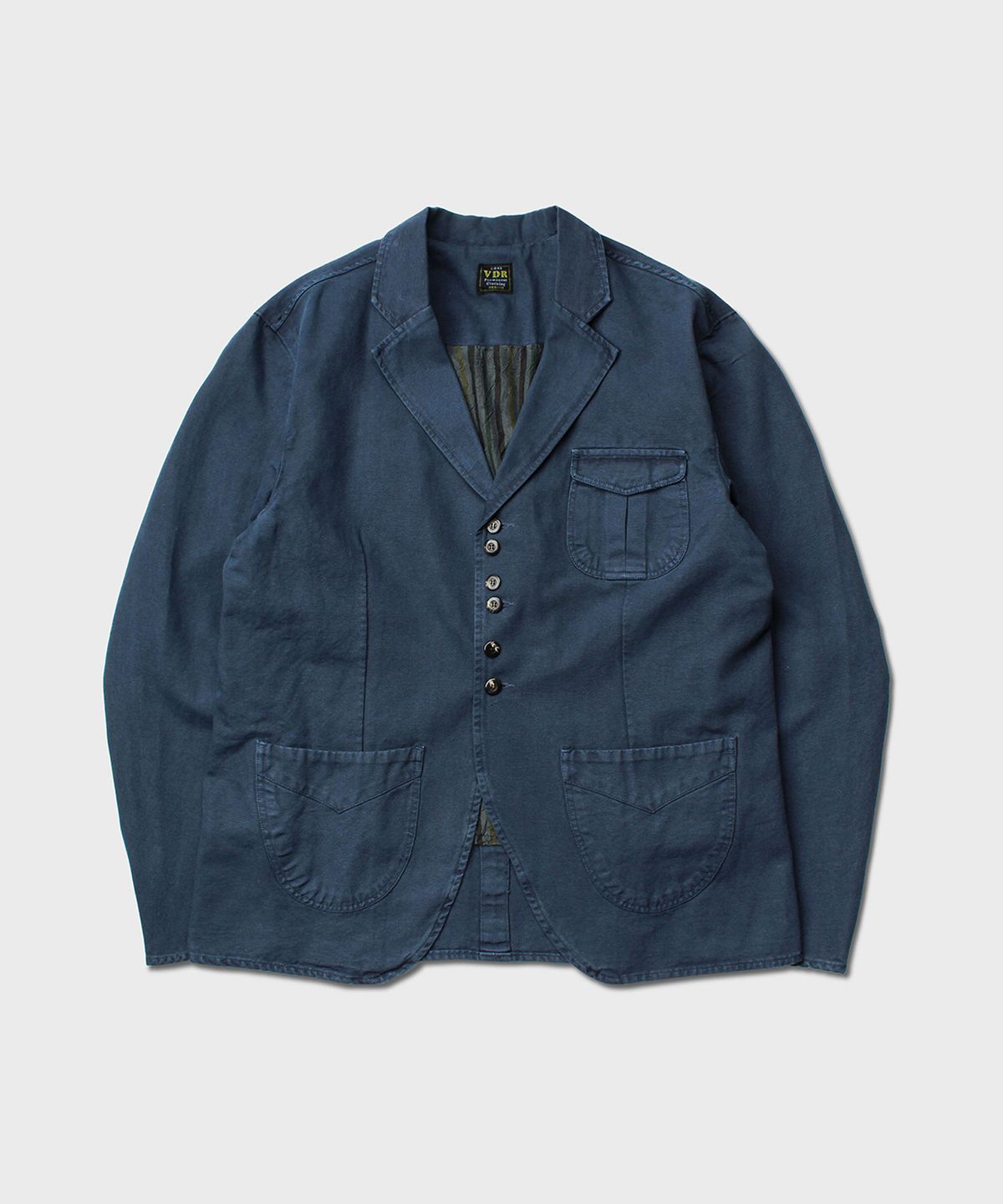 비디알(VDR) DYED SACK COAT [Vintage Indigo]