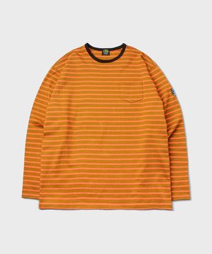 BORDER T-SHIRT [Orange Carmel]
