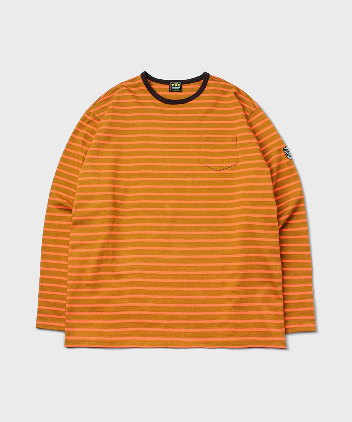 비디알(VDR) BORDER T-SHIRT [Orange Carmel]
