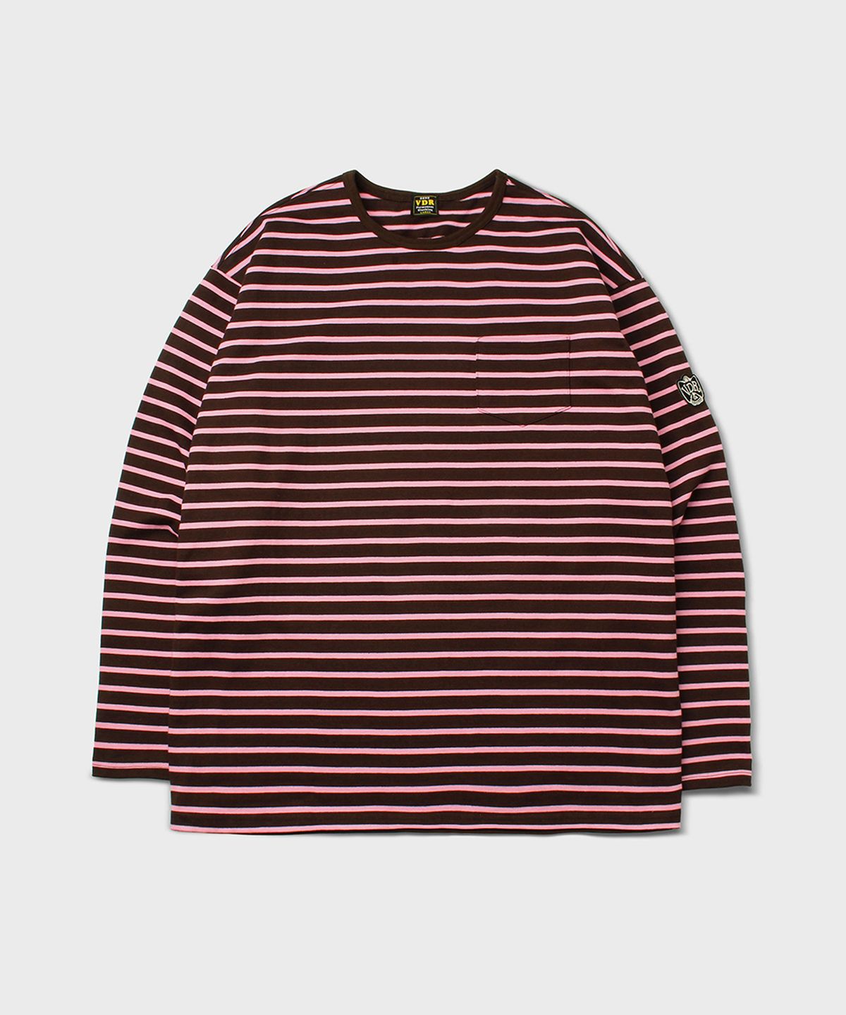 비디알(VDR) BORDER T-SHIRT [Rose Choco]