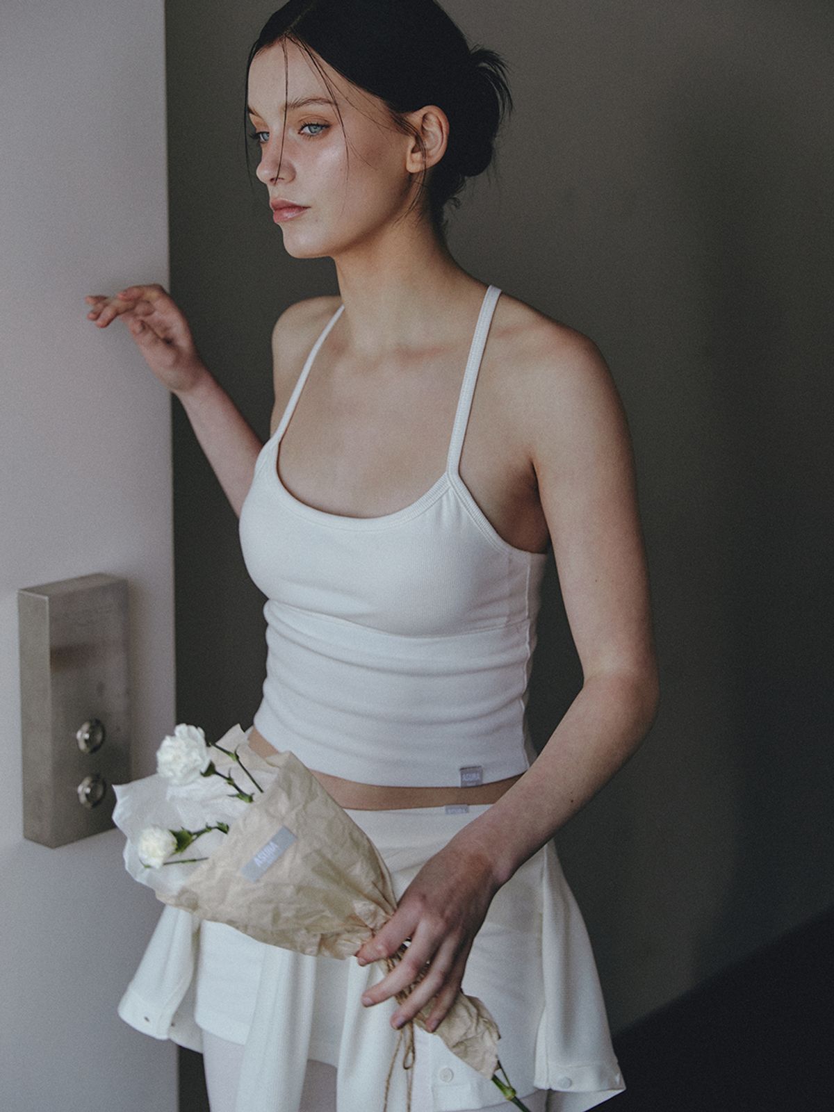 아수라(ASURA) AS BASIC SLEEVELESS TOP [WHITE]