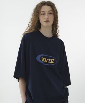 Sport logo oversize t-shirt_navy