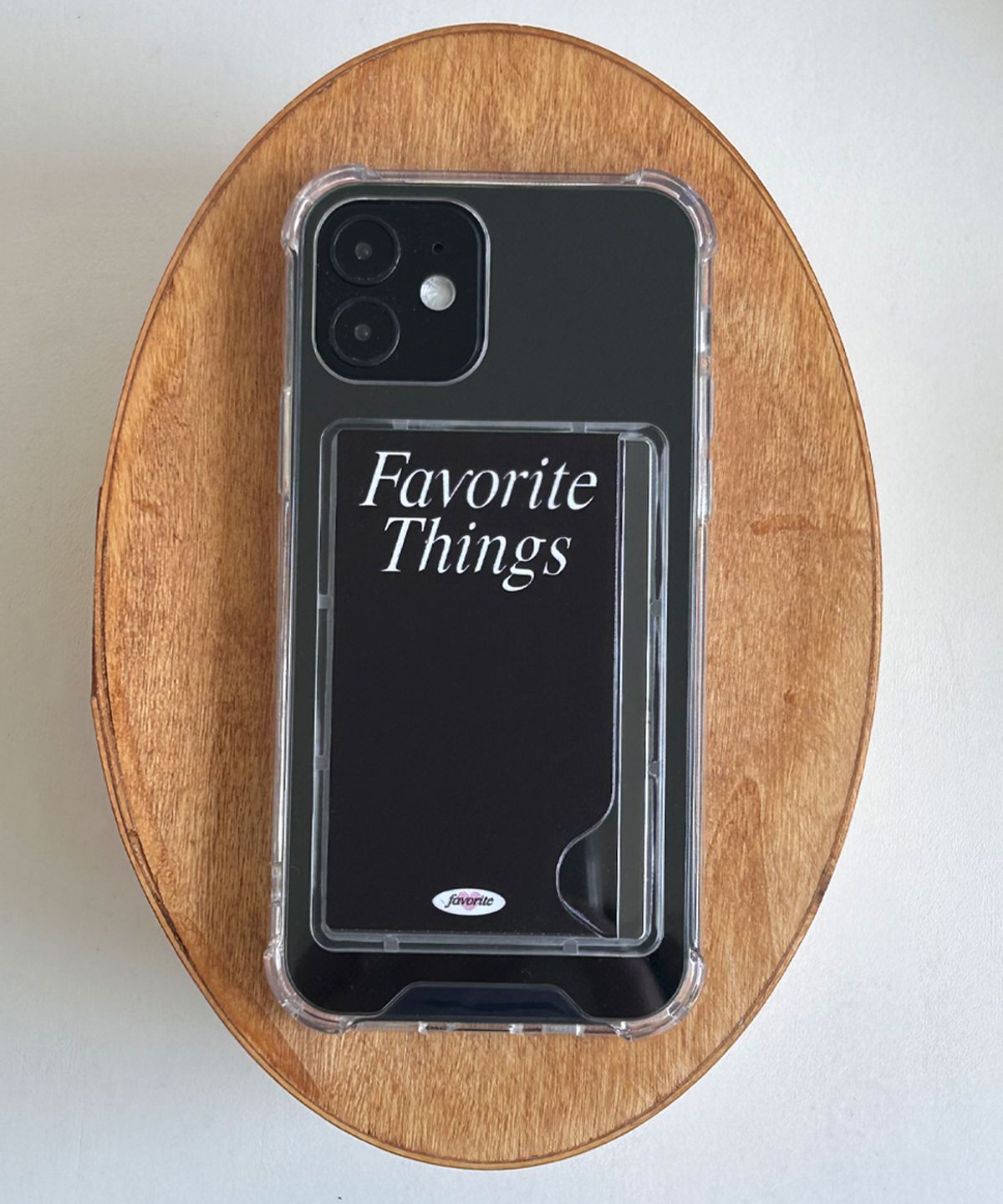 필위드러브(FILLWITHLOVE) 카드수납 젤리 폰케이스 - favorite things(black)